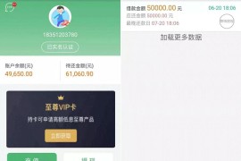 卡卡贷.小额借贷网贷系统源码 对接征信验证+可封装APP+VIP会员系统